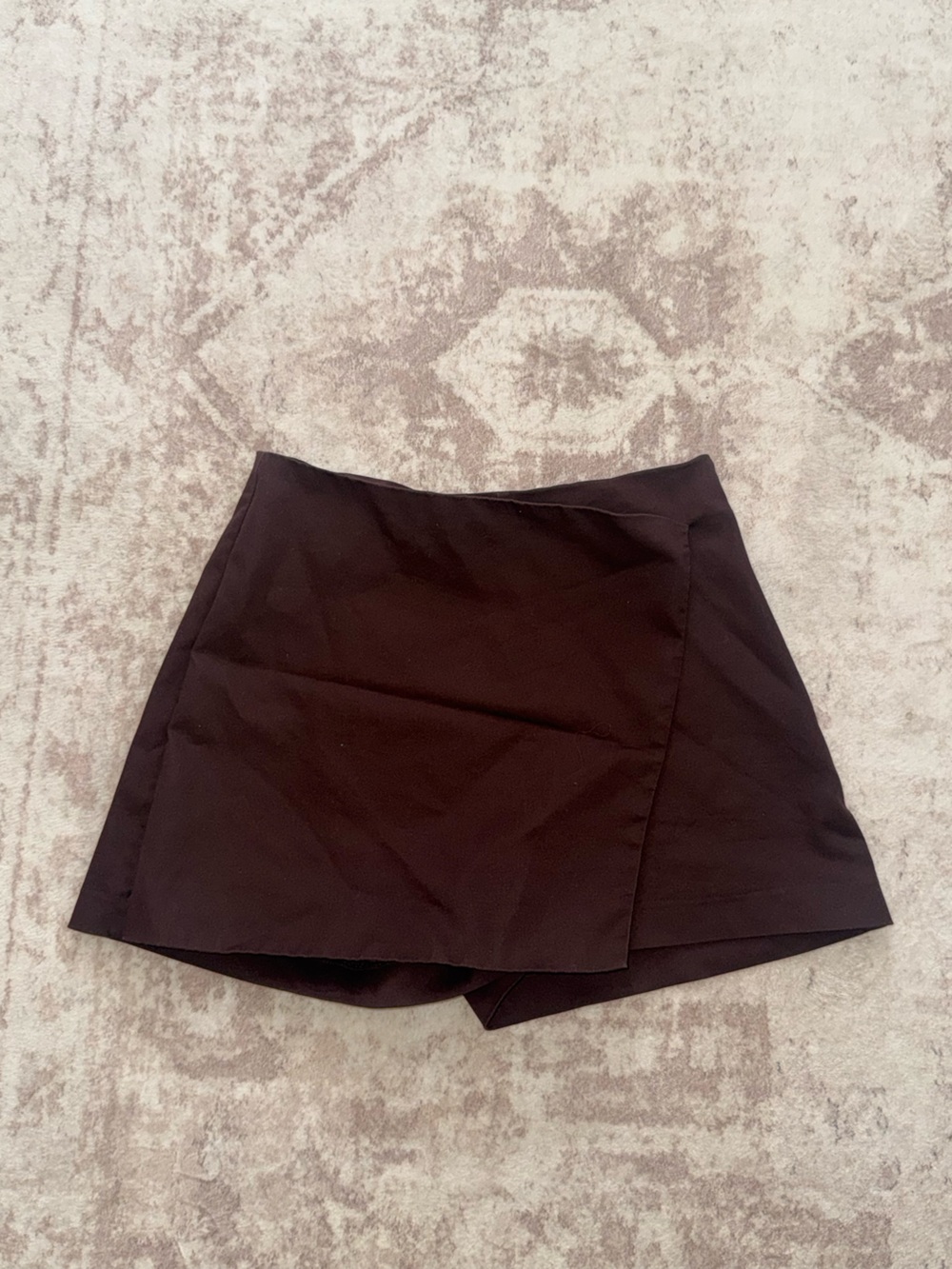 Calliope Womens Brown Mini Skort - Classic A-Line